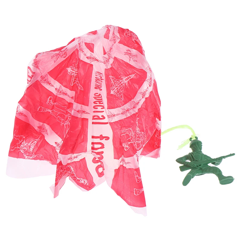 

2pcs Kids Hand Throwing Parachute Toy For Children's Educational Parachute With Figure Soldier Outdoor Fun Sports Play Game