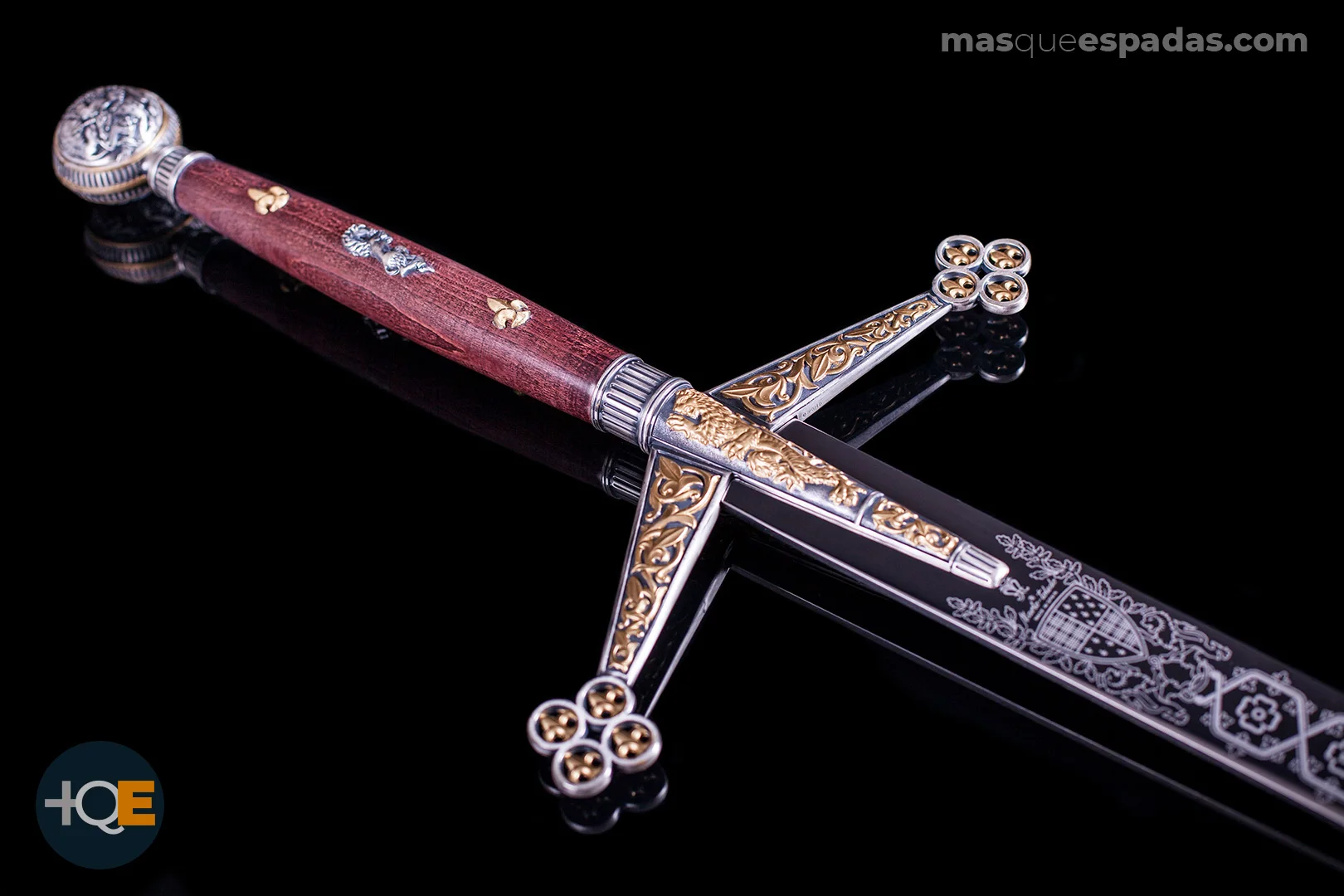 Mandouble Claymore серебро украшенное золотом|Игровые мечи| |