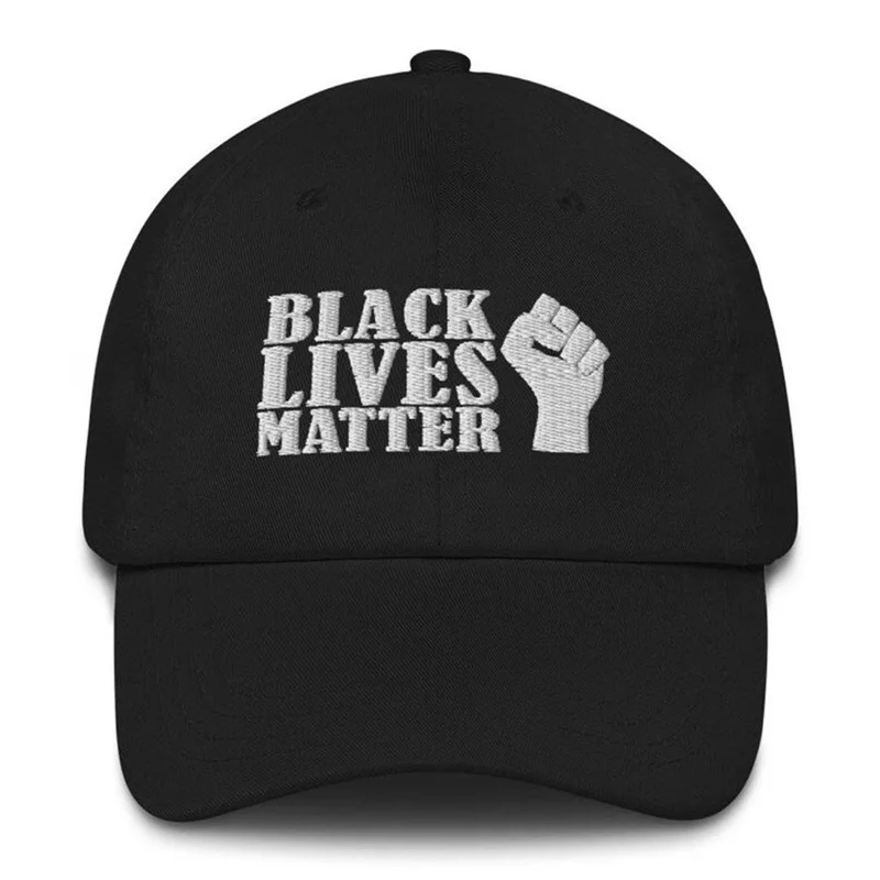 Прямая поставка Снэпбэк Кепка с изображением кулака справедливости Black Lives