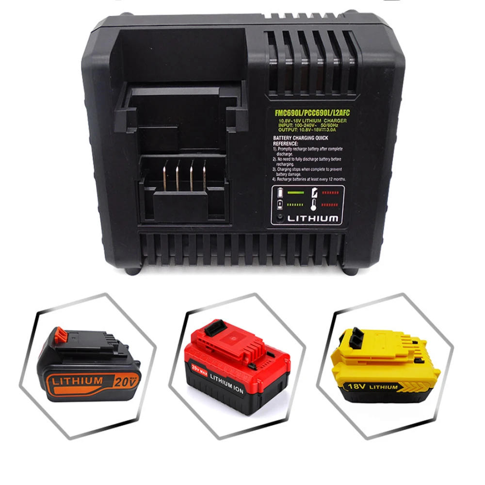 PCC690L FMC609L LBXR20 20V 3A литиевая батарея зарядное устройство для Стэнли FATMAX электроинструменты