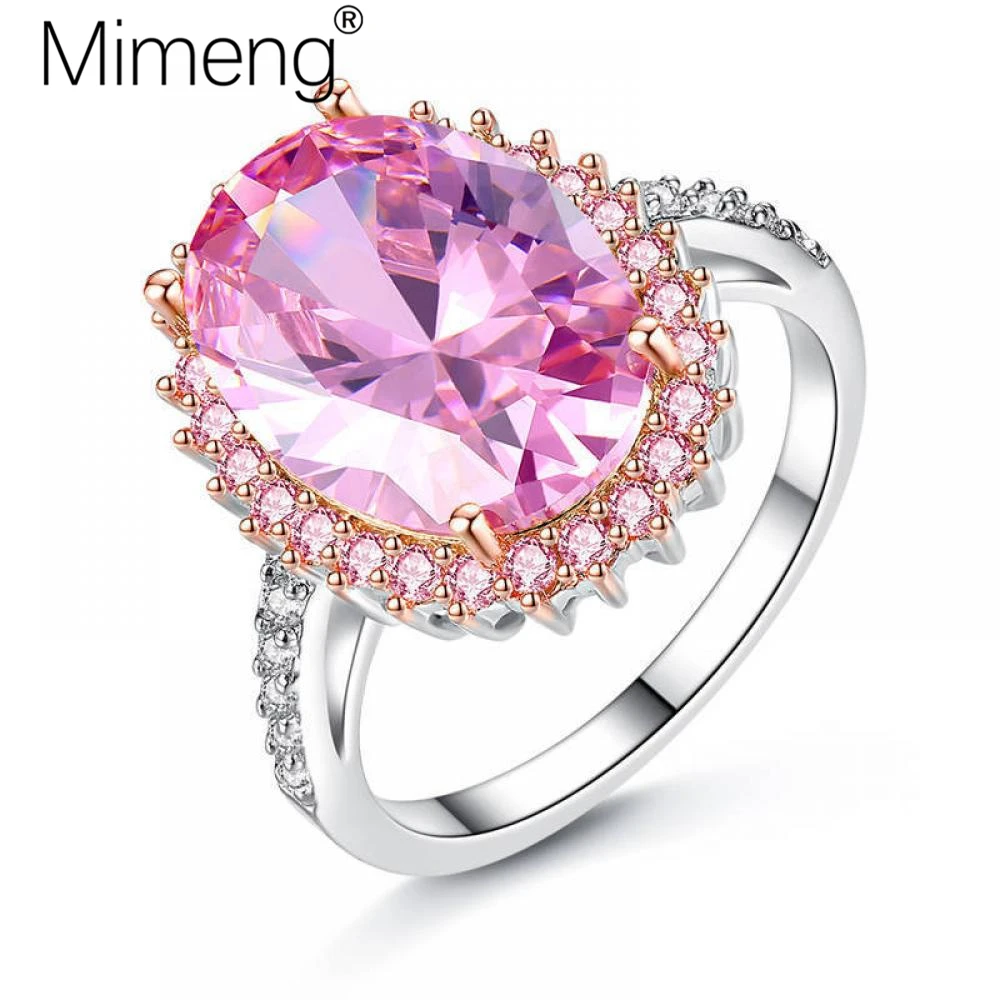 Обручальные кольца Mimeng для женщин обручальное кольцо цвета розового золота с