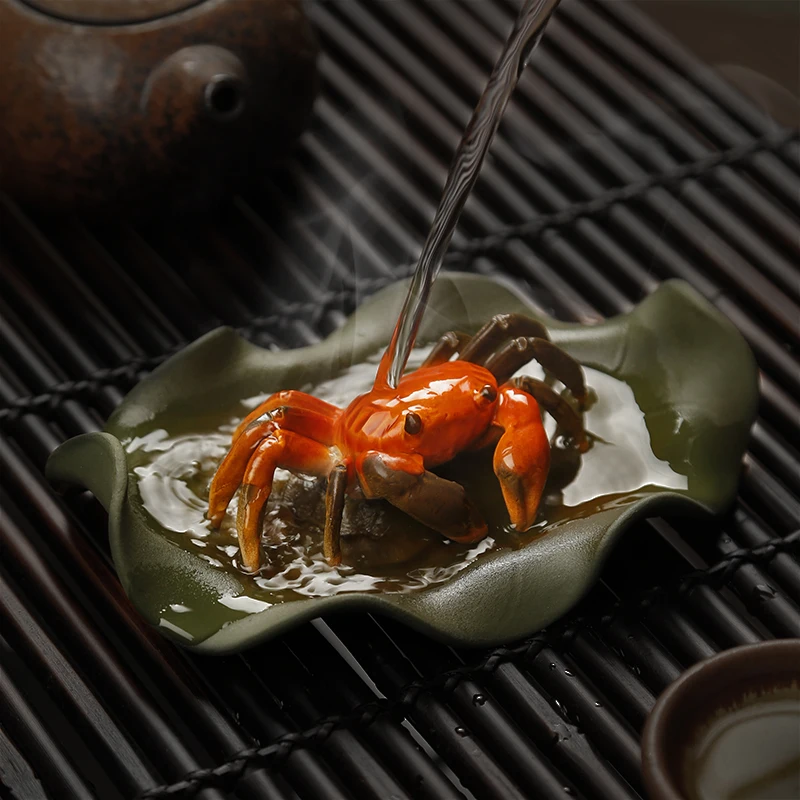 

Color-changing Crab Tortoise Purple Sand Tea Pet Ornaments Can Be Raised Tea Table Purple Sand Pot Tea Table Decoration