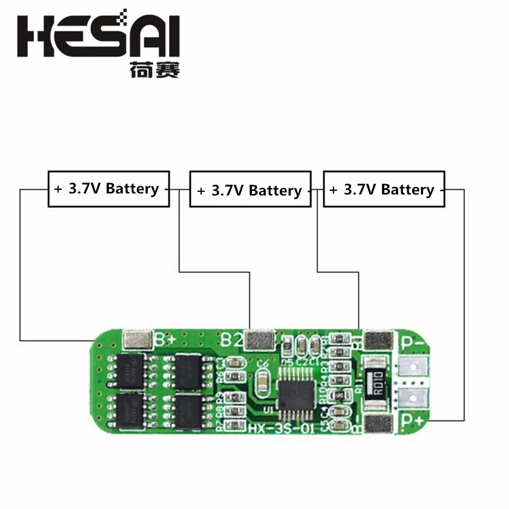 Защитная плата для батарей 3S 6A Li Ion 12 В 18650 BMS PCM литий ионных батарей|bms pcm|protection