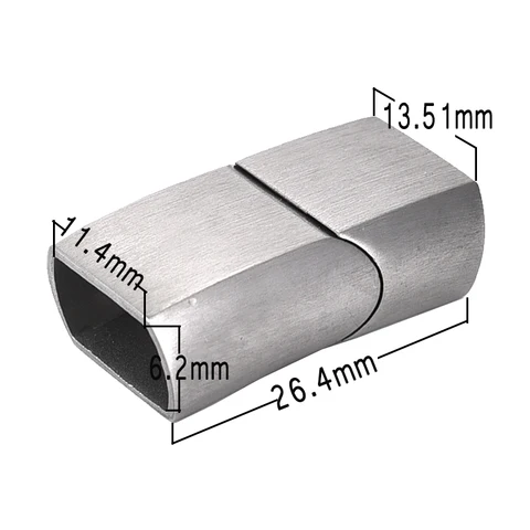2 шт. Магнитные застежки из нержавеющей стали SEVENWELL для кожаных браслетов