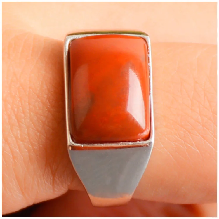 Genuine ruby rings natural stone jewelry ring 925 sterling silver for women jade | Украшения и аксессуары