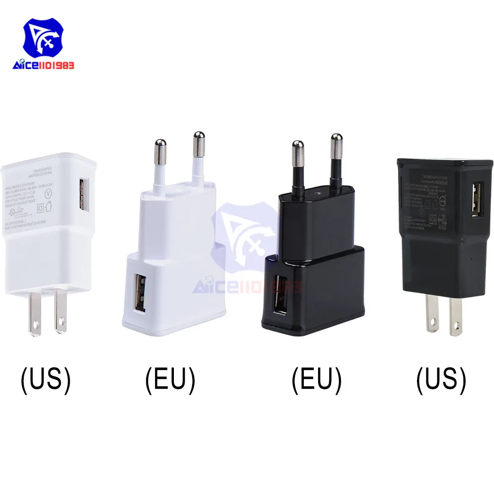 Настенное зарядное устройство с USB портом 5 В 2 А|eu charger|eu adaptertravel adapter eu |