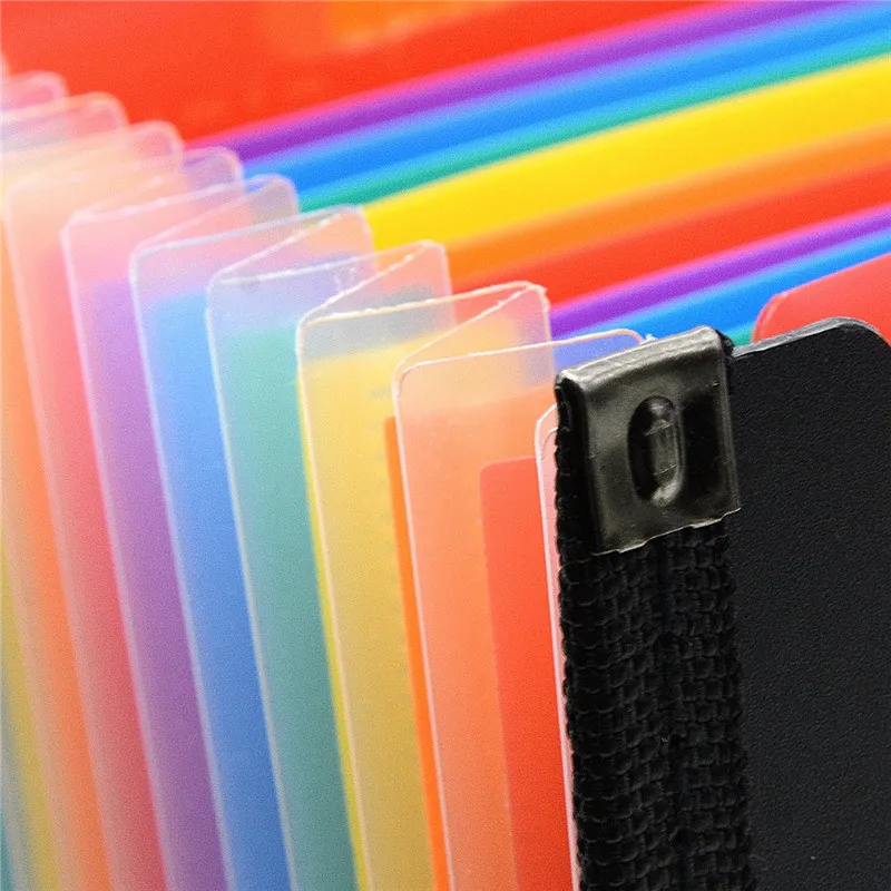 

A4 Document Storage Organizer Holder Pockets Expending File Holder 12/24/36 Pockets Home Office Book File Organizer Rack