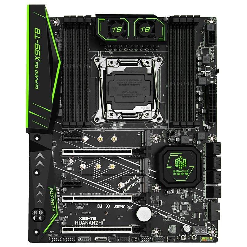 HUANANZHI X99 T8 игровая материнская плата для In.tel LGA 2011 3 E5 V3 все серии DDR3 RECC 256 ГБ M.2 NVME WIFI