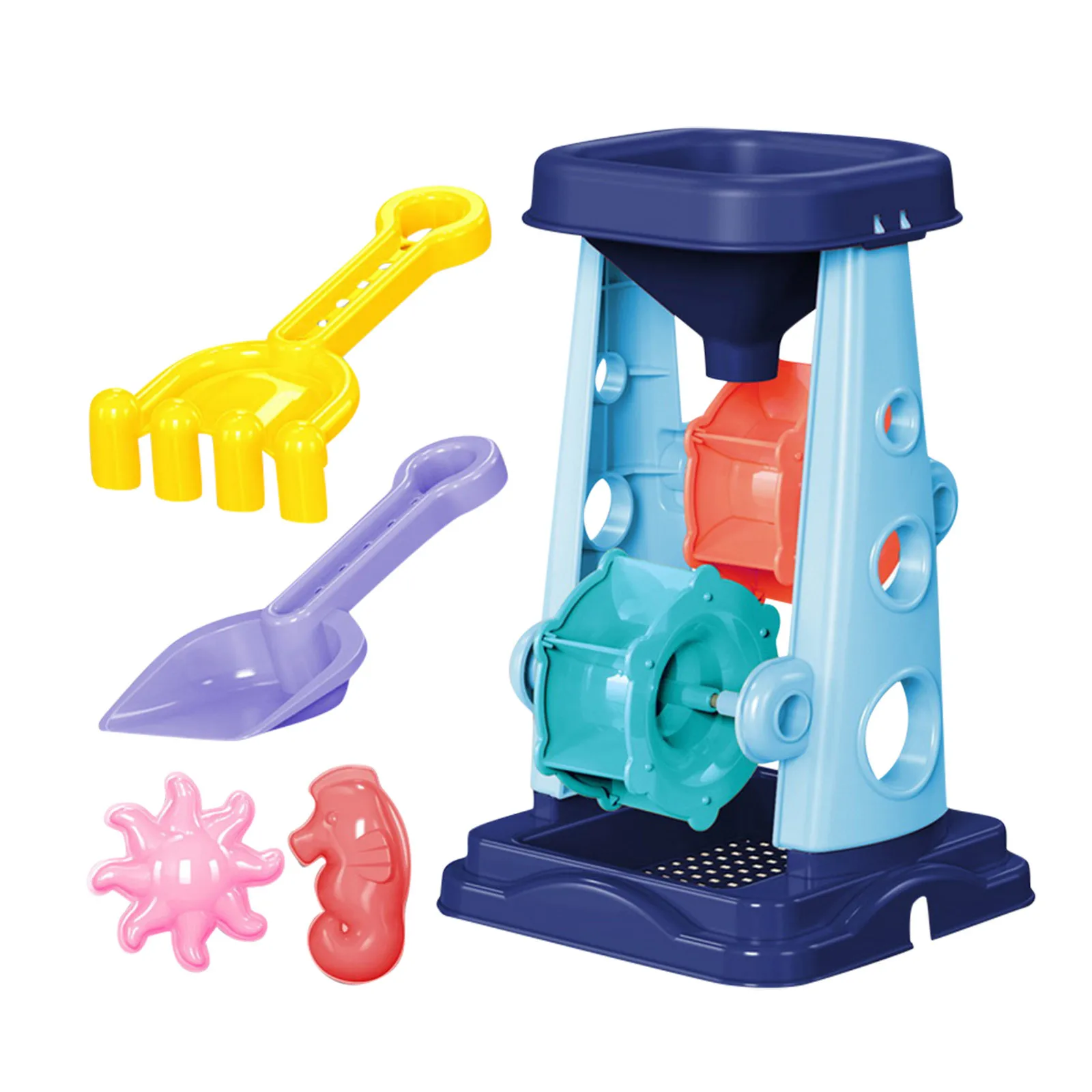 

5PC Beach And Snow Multifunctional Parent Child Interactive Educational Toy Set Beach Play Sand Water Funny Game Play Toy Set