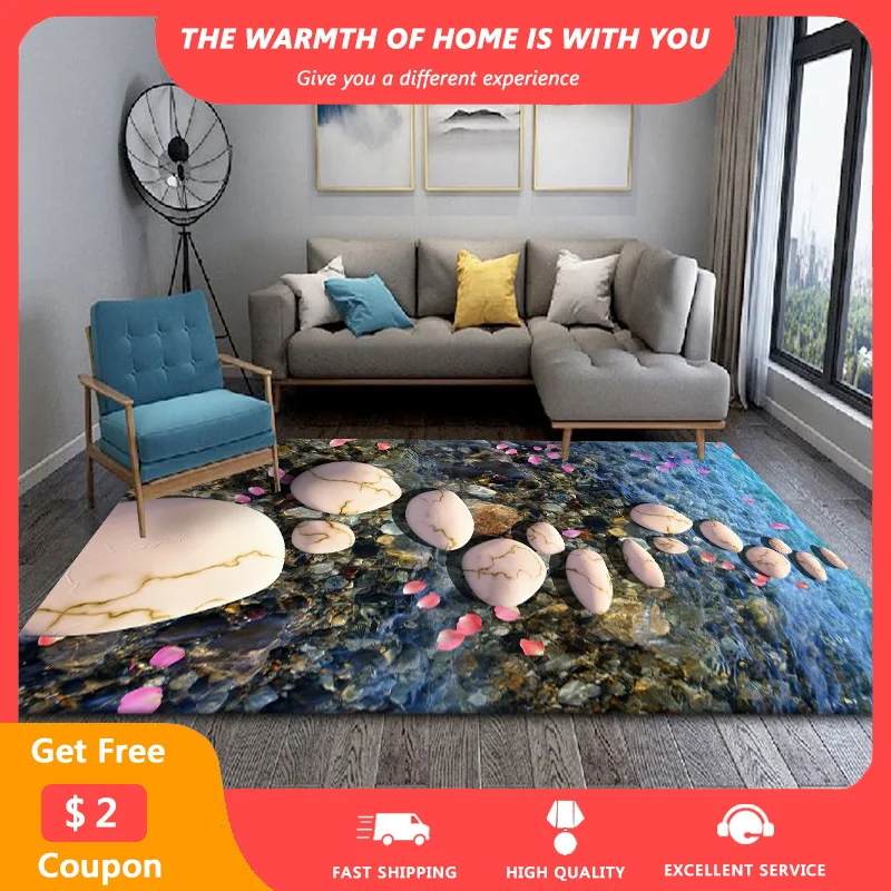 

Modern Pebble Area Rugs Non-slip Washable Carpets Bedroom Balcony Carpets for Living Room Drop Shipping Rug 120x160cm alfombra