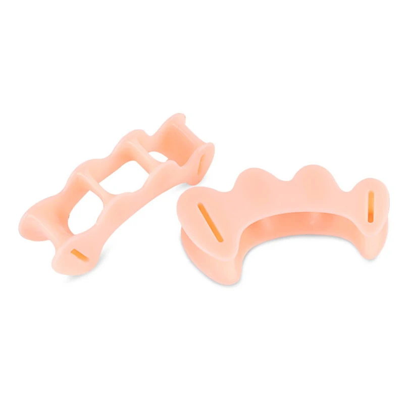 

New 1 Pair 3-Hole Silicone Toe Separators Toe Spacer Stretcher for Overlapping Toe SCI88