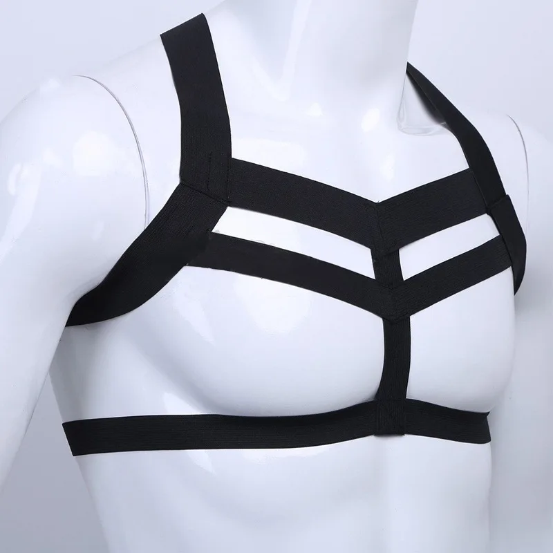 

Мужские нагрудные подвязки, Наплечные ремни, бандаж, Эластичные портупеи для мышц, причудливый клувечерние ний сексуальный женский костюм ...