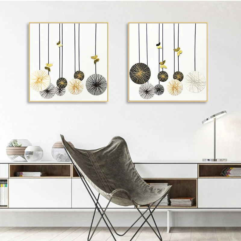 Абстрактный Одуванчик Холст Искусство плакаты принты нордическая любовь Цитата