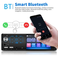 z1 touch screen dual usb car bluetooth mp5 player car radio 1 din 4 1 inch usb tf plug into the microphone to input iso audio
