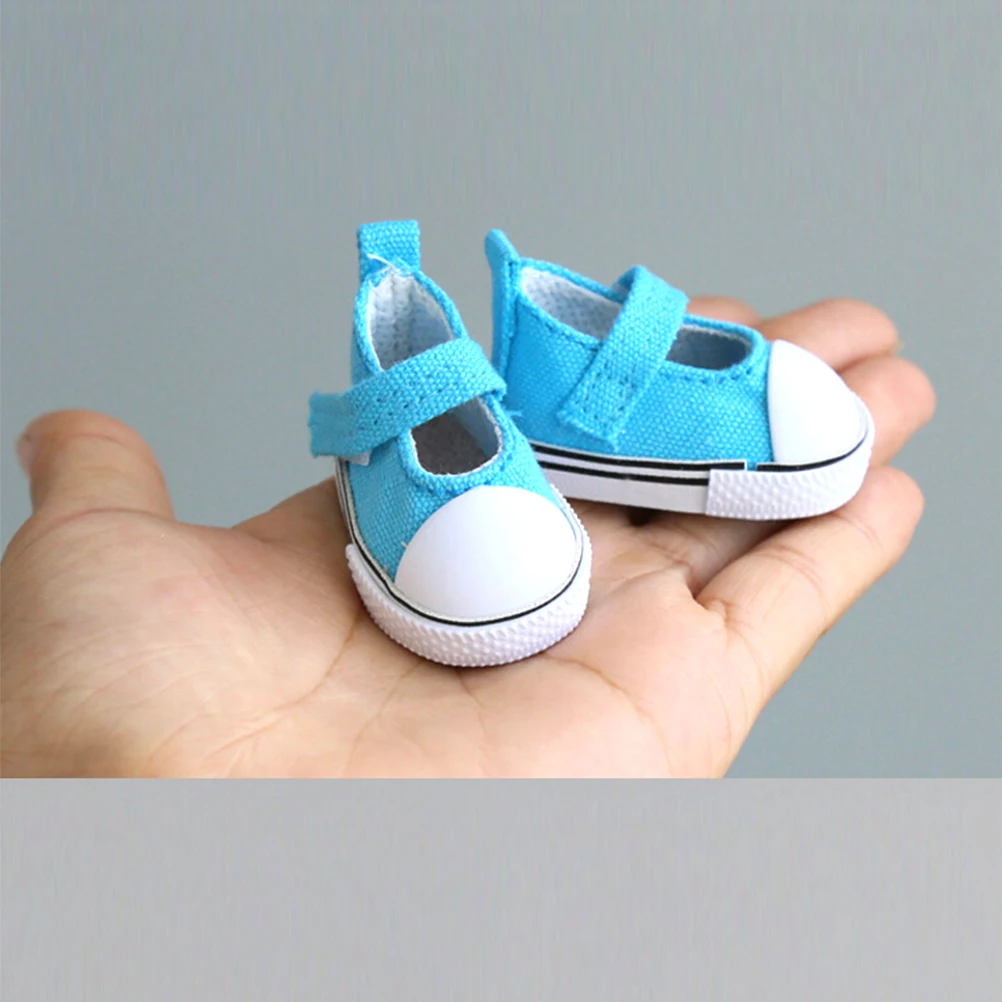 

5cm Mini Shoes Casual Canvas Shoes Doll Boots Mini Toy Shoes 1/6 For BJD Doll Shoes For Fashion Dolls Accessories