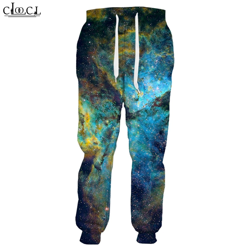 Брюки мужские/женские с 3D принтом космоса и звёздным небом|Повседневные брюки| |