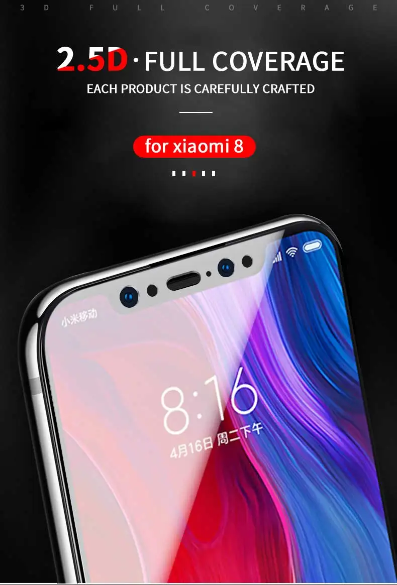 2.5D полное покрытие из закаленного стекла для Xiao mi redmi 7A 6 6A 7 5 5Plus redmi Go Note3 Защитная пленка для Xiao mi 8 mi x2 mi-play