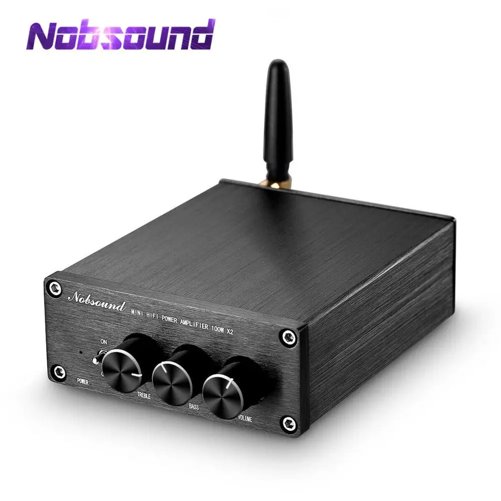 Nobsound Мини Bluetooth 5,0 TPA3116 цифровой аудио усилитель HiFi класса D стерео усилитель мощности 100 Вт* 2 для домашних динамиков