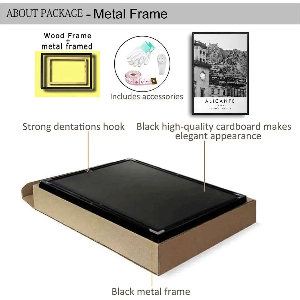 Плакат для путешествий Alicante уникальный Настенный декор гостиной домашний | Дом и