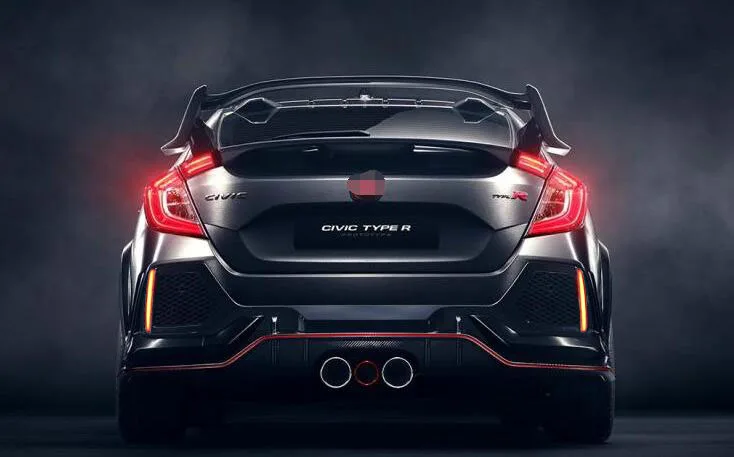 Для Honda Civic хэтчбек Тип R прототип 2016 2017 2018 Светодиодный отражатель задний