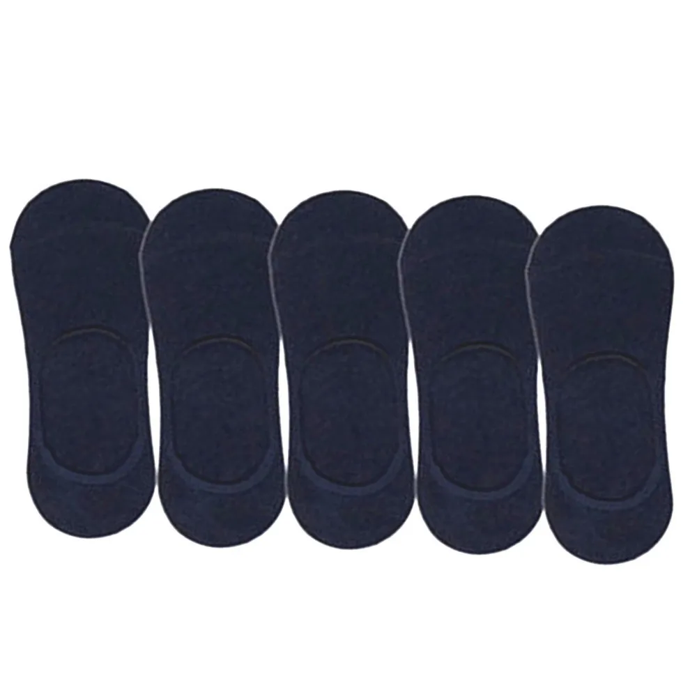 

Follow The Foot Sport Socks Men Running Invisible Socks Men 5 Pair Anti Slip Socks Men Silicone Solid Color Unisex Summer Socks