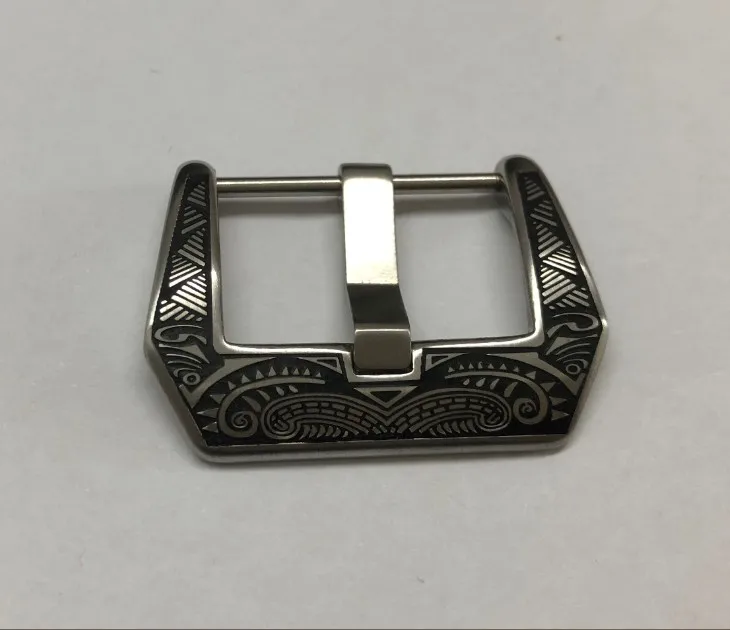 

Durable Vintage 22mm 316L Stainless Steel Engraved Watch Straps Bands Buckle Replacement Accessories