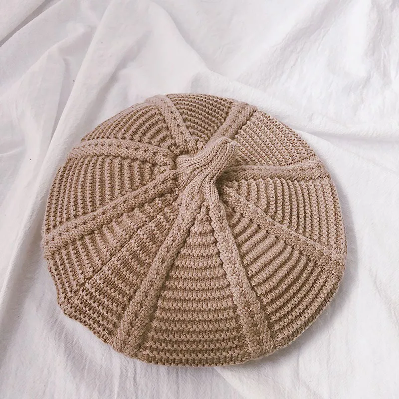 2019 модные вязаные береты на осень и зиму шапки для детей детская шапка вязаная