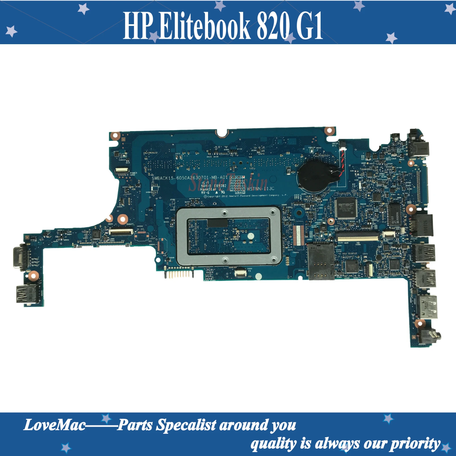 Высокое качество 802498 601 для HP Elitebook 820 G1 материнская плата ноутбука 6050A2630701 SR16Z I7 4500U