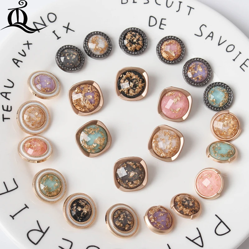 1 шт. высококачественные роскошные металлические пуговицы украсят шитье