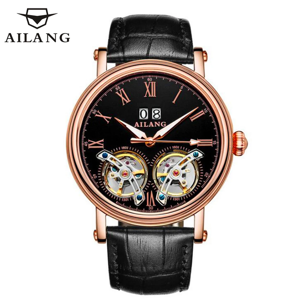 AILANG Fashion Calendar Business Tourbillon Automatic Men's Wrist Watch Luminous Waterproof Mens Watches Top Brand Luxury 8622