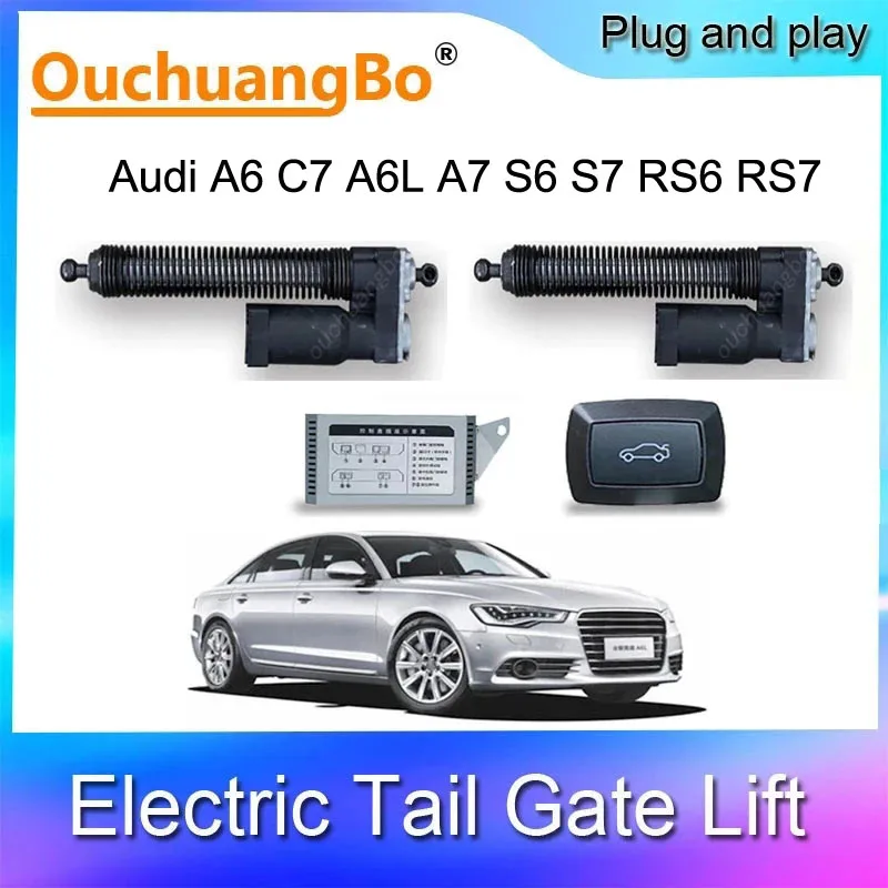 

ouchuangbo electric Lift for Audi A6 C7 A6L A7 S6 S7 RS6 RS7 2012-2018 Auto door Electric Tail Gate trunk drive