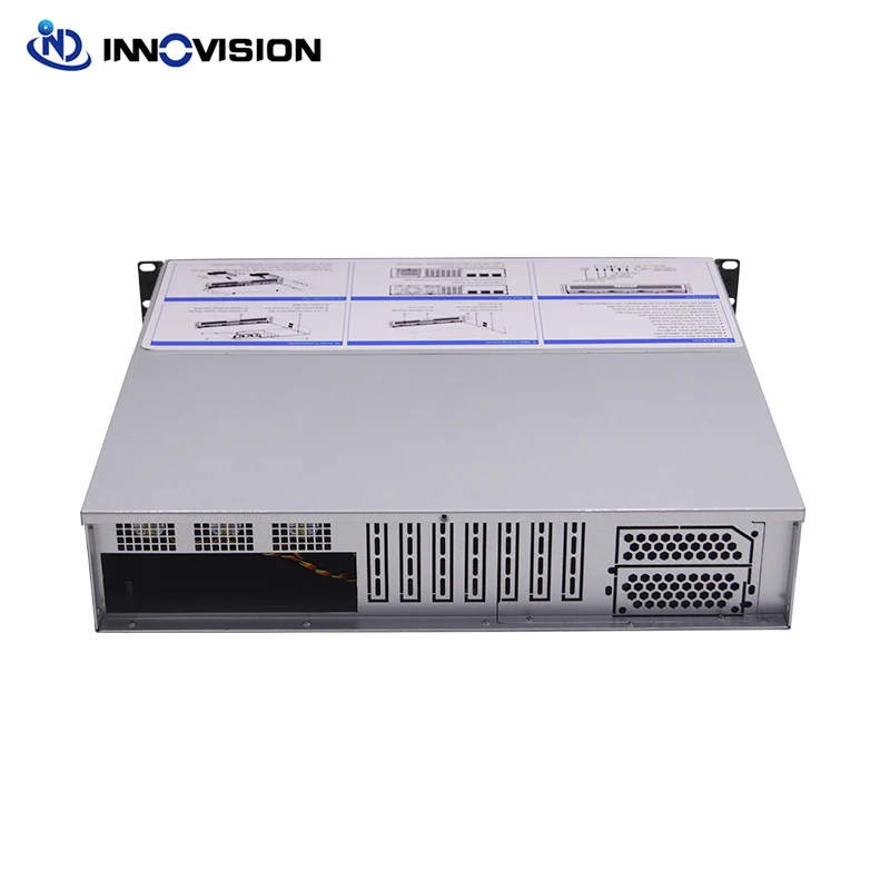 Гибкая компактная Серверная шасси 2U L = 400 мм 4 отсека корпус hotswap для NAS/NVR|Корпуса