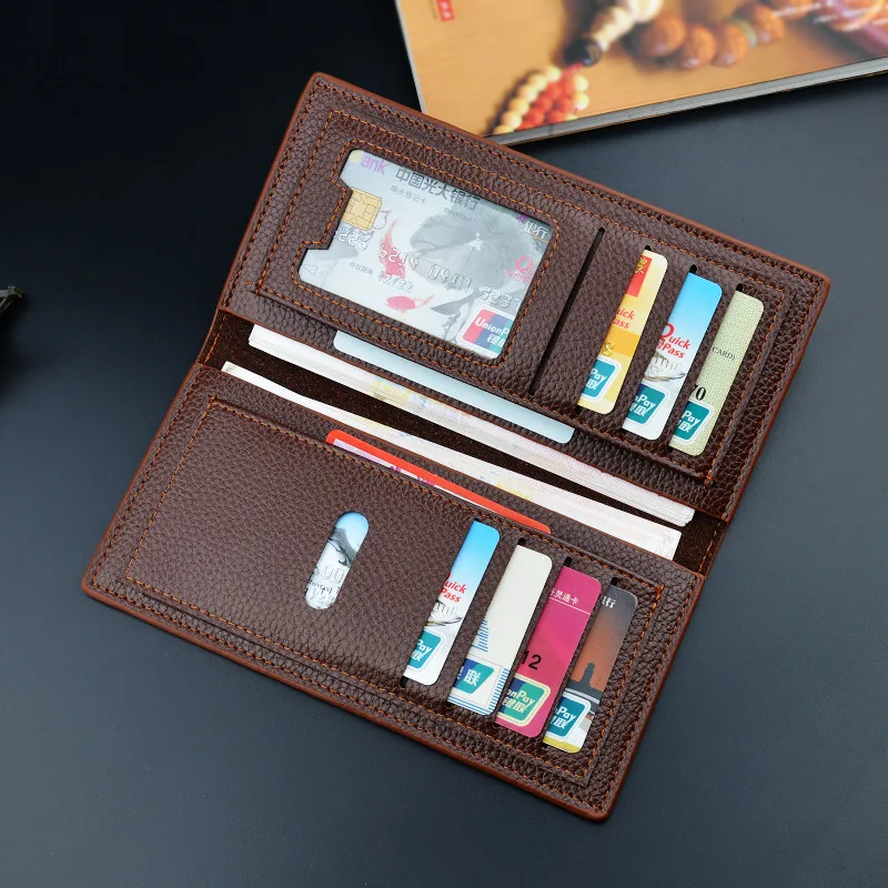 Multiple Card Position Men's Wallet Long Youth Purse Ticket Holder Japan Korea Leisure Slim | Багаж и сумки