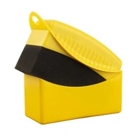 car wheel polishing waxing yellow sponge brush plastics washing cleaning sponge brush car clean detail accessories