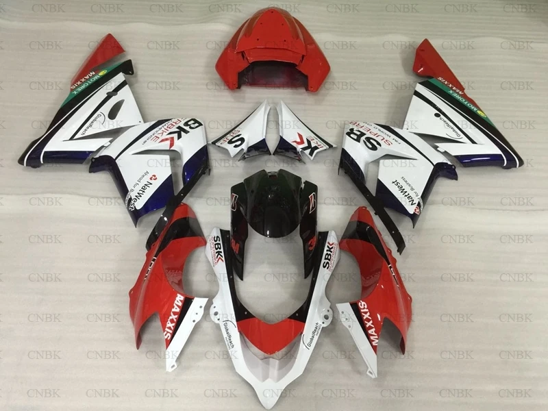 Обтекатель для ZX10r 05 Kawasaki Обтекатели 2004 2005 Красный Белый|Полные комплекты