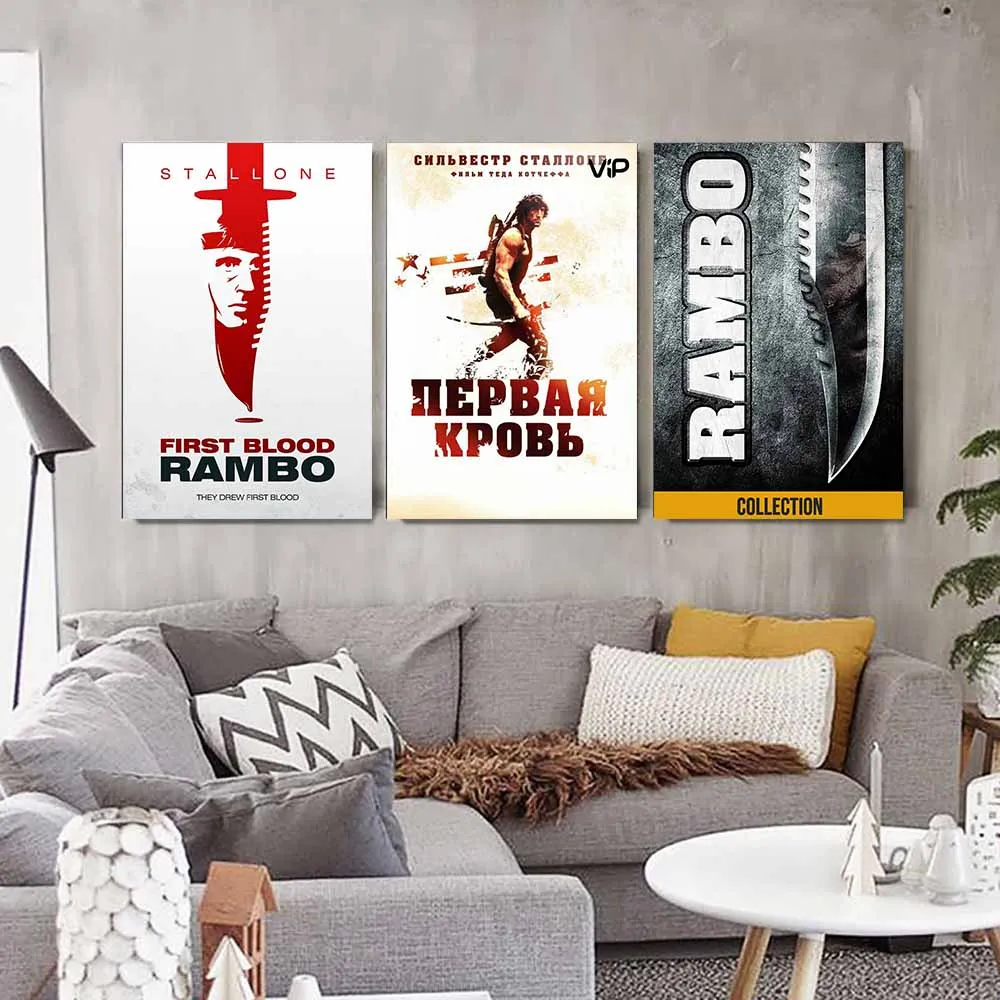 Классические декоративные настенные постеры и принты Rambo First крови для гостиной