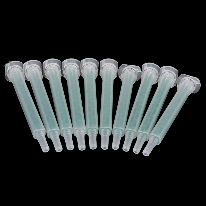 

10pcs Resin AB Glue Static Mixer Mixing Tube Mixing Nozzle Syringe Set 83mm for Two Component Liquid Mixing Machine AB Glue Gun