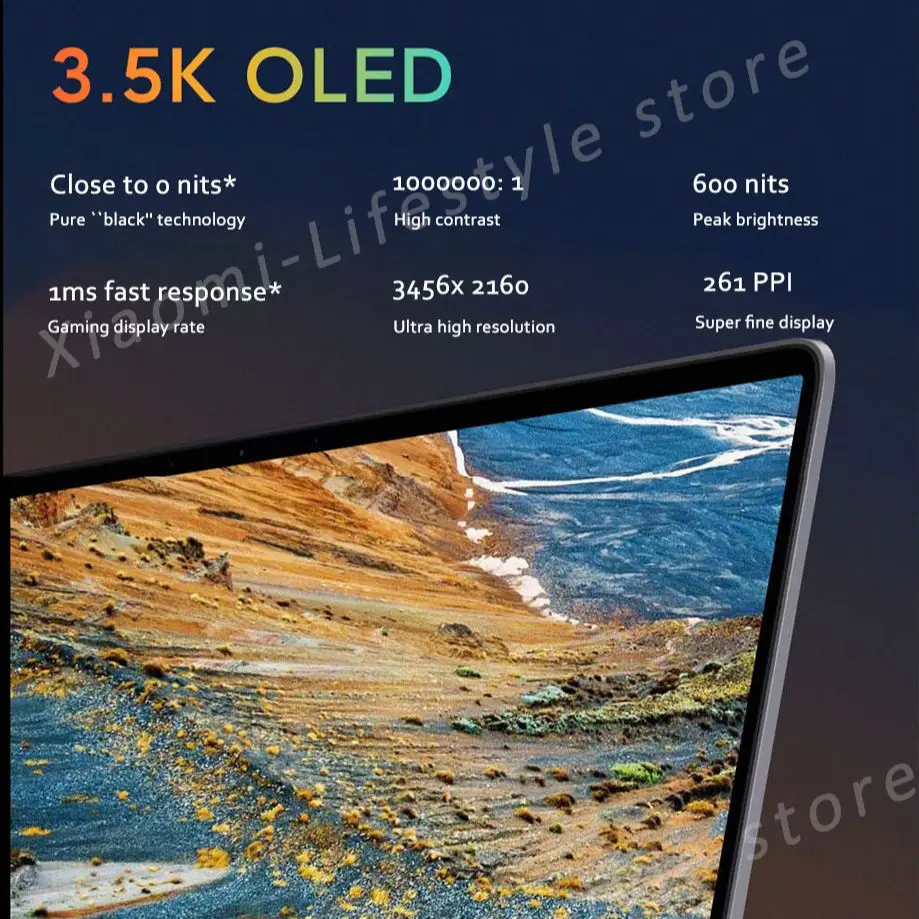Ноутбук Xiaomi Mi Notebook Pro 15 Intel Core i7-11370H/i5-11300H 16 ГБ DDR4 512 Гб SSD 3 5 K OLED 6 дюйма 100% sRGB сканер