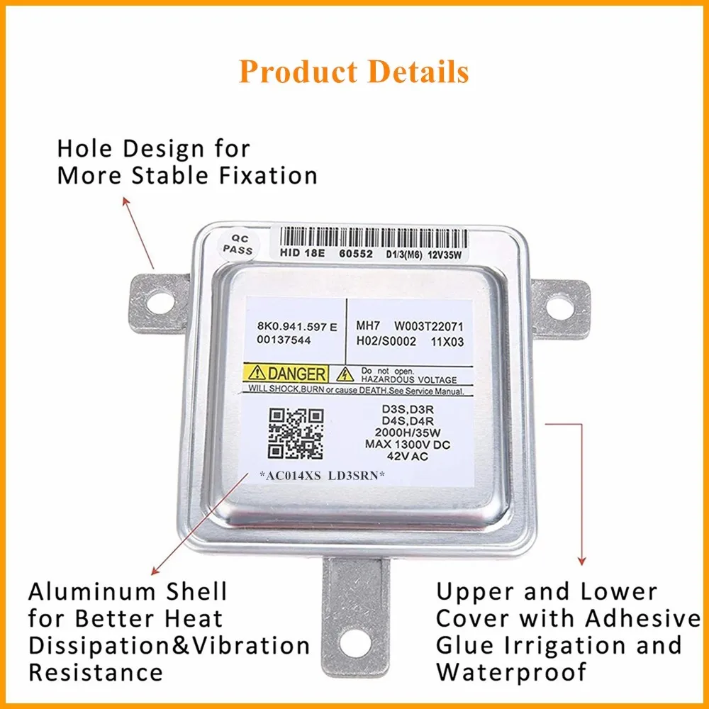 Ксеноновый балласт 8K0941597E для фар Audi A1 A3 A4 A5 A6 A7 A8 VW Jetta Tiguan Golf Passat замена W003T22071|Лампы