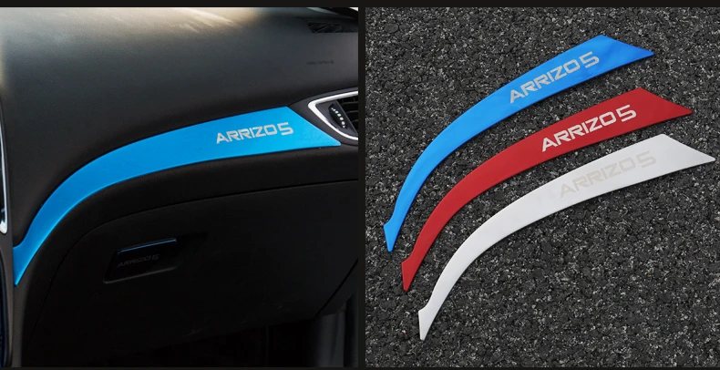 Для Chery ARRIZO5 ARRIZO 5 Центральная контрольная полоса из нержавеющей стали приборная панель в контрольной яркой полосе декоративные блестки