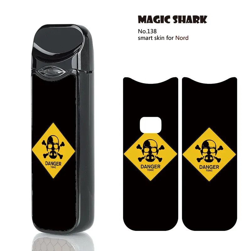 

Magic Shark 2019 Fashion Seahorse Cherry Dollar Ultra Thin PVC Case Cover Sticker for Smok Nord