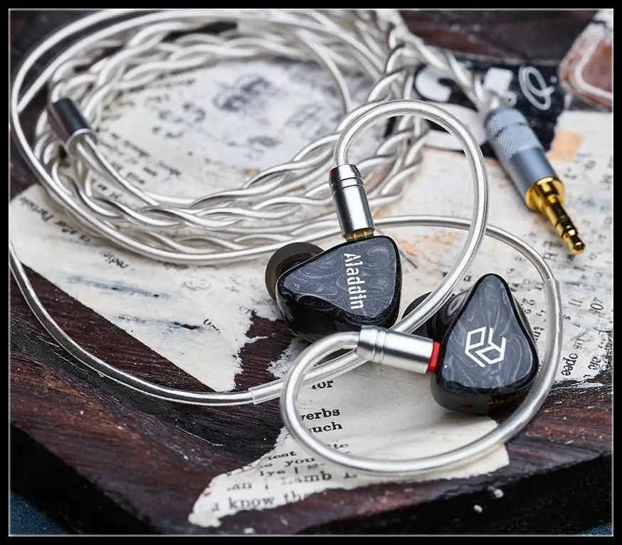 Aladdin 1DD + 3BA Hybrid Knolwes Custom 3D Hifi высококлассные студийные басовые наушники 2Pin 0 78 мм