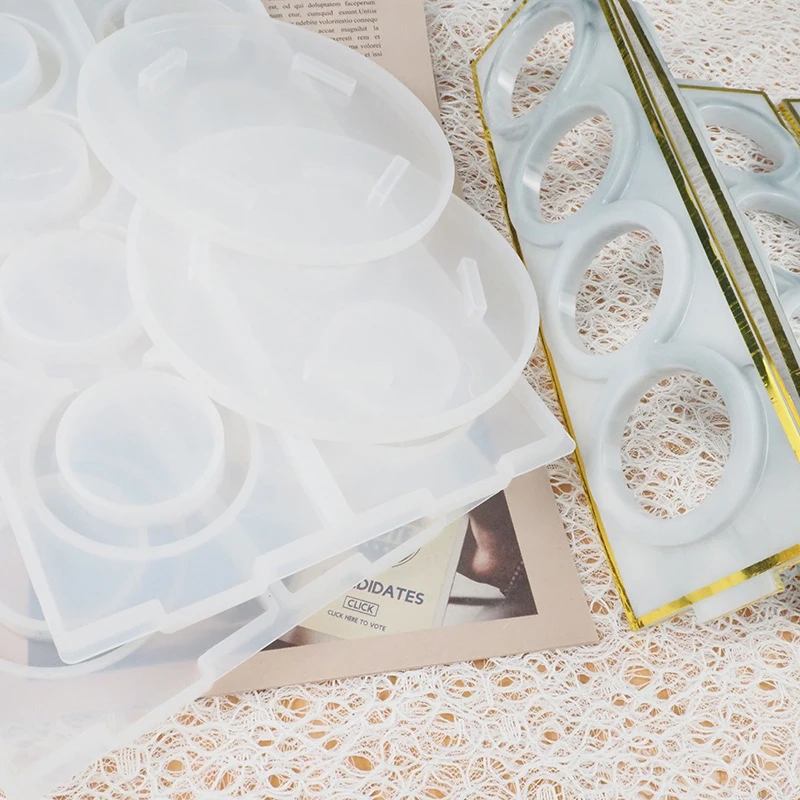 

New Durable DIY Crafts Capsule Coffee Pod Holder Stand Mold Silicone Resin Casting Mold Epoxy Mould For Coffee Shop