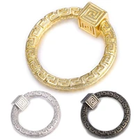 new diy jewelry making supplies luxury cubic zirconia spiral screw clasps pendants accessories for women jewelry making