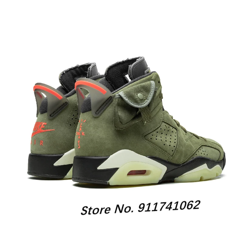 

Original Air 6 Black Infrared Basketball Shoes RETRO CNY Sport Sneaker TS Green