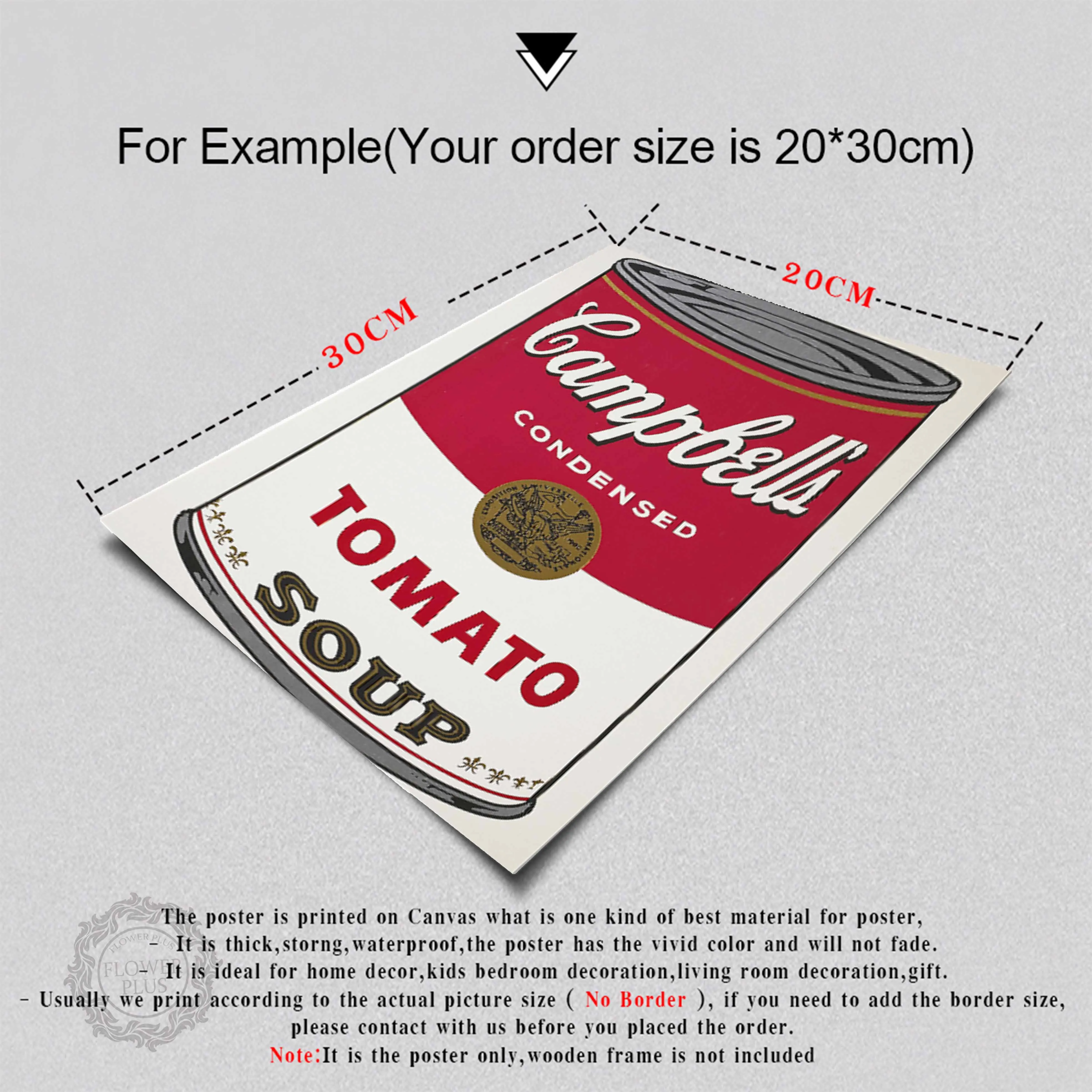 

Nordic Art Posters and Prints Campbell's Soup Cans Wall Art Canvas Painting Pictures For Living Room Artwork Home Decor