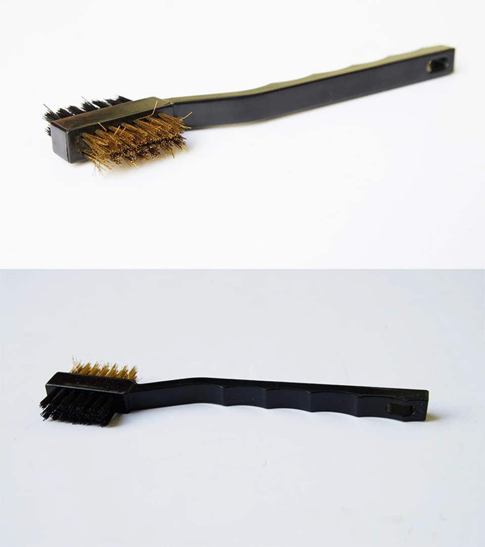 Металлическая щетка из нержавеющей стали двойная фотография для ТПУ PFF защита