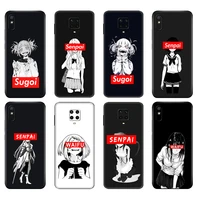 black tpu case for xiaomi redmi 7a 8 8a 9 9a 9c case redmi note 8t 8 pro t note 9 9s 9 pro case sugoi senpai anime waifu