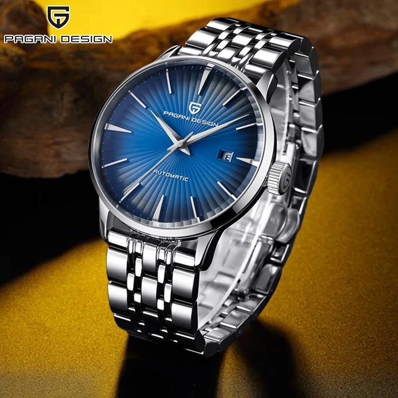 Men's watches PAGANI Design business mechanical men watch fashion simple sport clock male waterproof stainless steel wristwatch