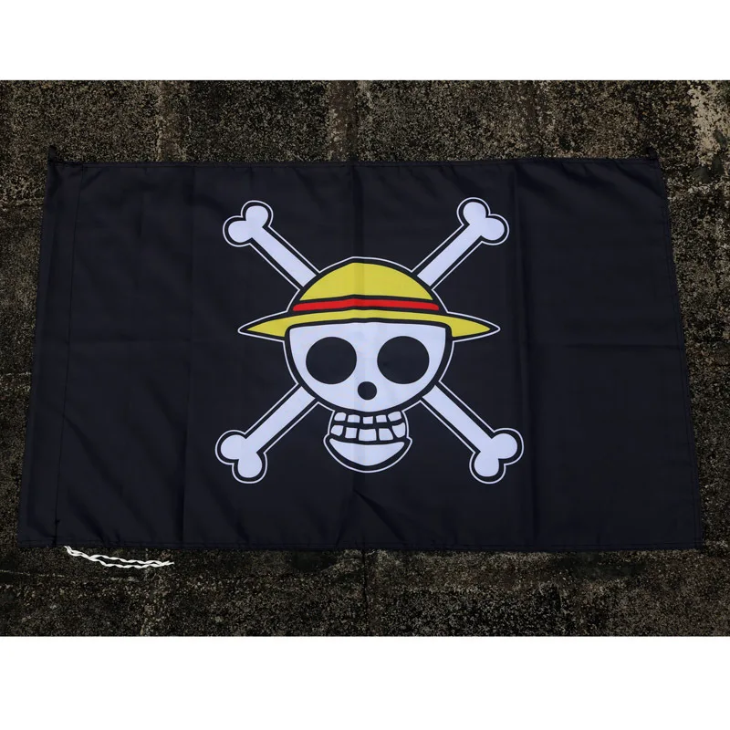 Японская аниме флаг баннер соломенная шляпа Пиратская труба домашний декор из
